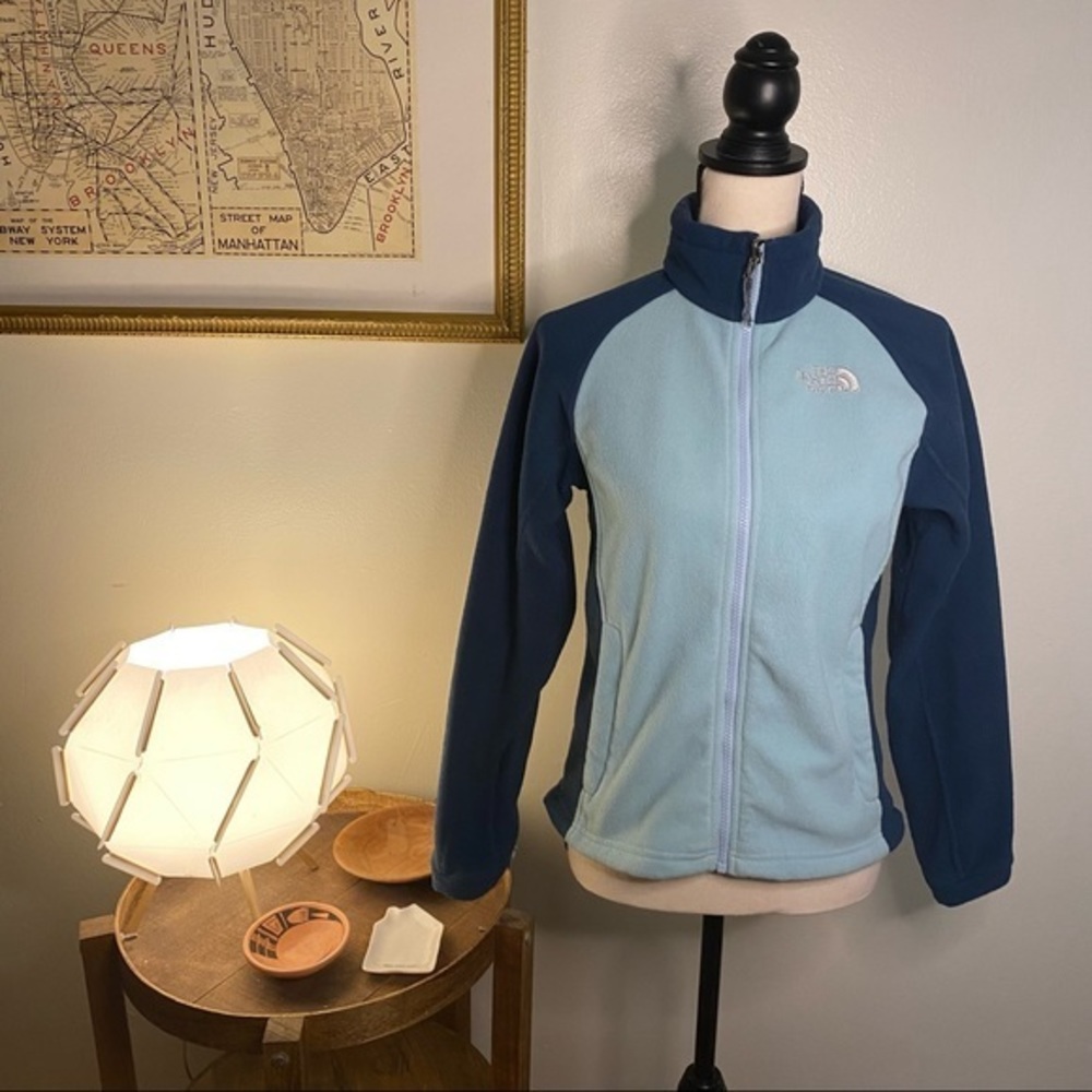 The North Face Fleece Jacket Two Tone Blue Size XS‎
